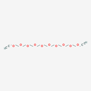 4,7,10,13,16,19,22,25,28,31-Decaoxatetratriaconta-1,33-diyne chemical structure (CAS 1351373-47-1)
