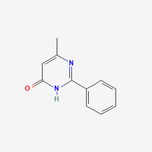 6-Methyl-2-phenylpyrimidin-4(1H)-one chemical structure (CAS 13514-79-9)