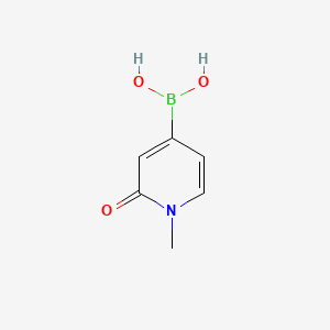 (1-Methyl-2-oxo-1,2-dihydropyridin-4-yl)boronic acid chemical structure (CAS 1351413-50-7)