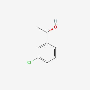 (S)-1-(3-Chlorophenyl)ethanol chemical structure (CAS 135145-34-5)