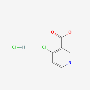 Methyl 4-chloronicotinate hydrochloride chemical structure (CAS 1351479-18-9)