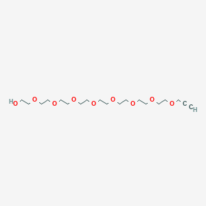 3,6,9,12,15,18,21,24-Octaoxaheptacos-26-yn-1-ol chemical structure (CAS 1351556-81-4)