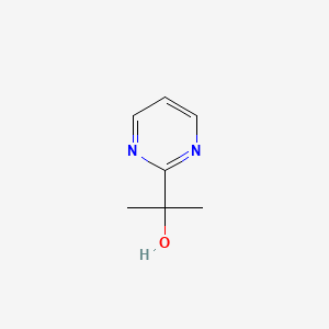 2-(Pyrimidin-2-yl)propan-2-ol chemical structure (CAS 1351763-57-9)