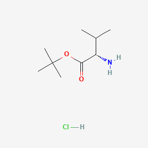 (S)-tert-Butyl 2-amino-3-methylbutanoate hydrochloride chemical structure (CAS 13518-40-6)