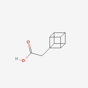 2-(Cuban-1-yl)acetic acid chemical structure (CAS 135191-75-2)