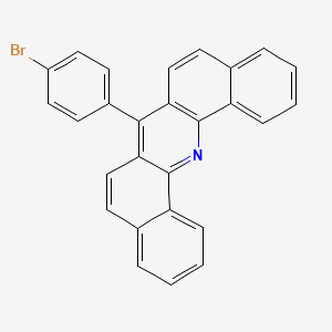 7-(4-Bromophenyl)dibenzo[c,h]acridine chemical structure (CAS 1352166-93-8)