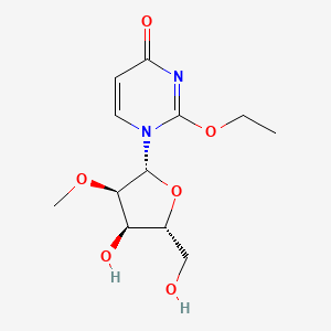 2-Ethoxy-1-((2R,3R,4R,5R)-4-hydroxy-5-(hydroxymethyl)-3-methoxytetrahydrofuran-2-yl)pyrimidin-4(1H)-one chemical structure (CAS 1352173-49-9)