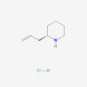 (S)-2-Allylpiperidine hydrochloride chemical structure (CAS 1352232-87-1)