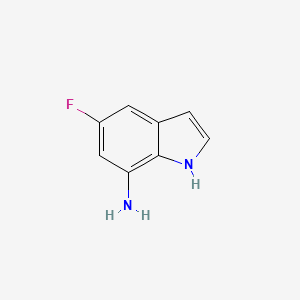 5-Fluoro-1H-indol-7-amine chemical structure (CAS 1352394-08-1)