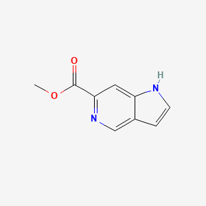 Methyl 1H-pyrrolo[3,2-c]pyridine-6-carboxylate chemical structure (CAS 1352394-18-3)