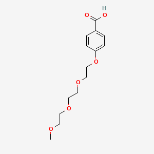 4-(2-(2-(2-Methoxyethoxy)ethoxy)ethoxy)benzoic acid chemical structure (CAS 135240-95-8)