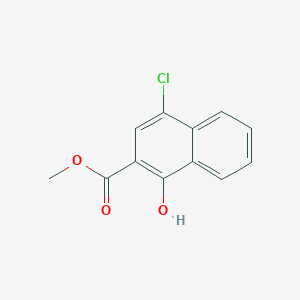 Methyl 4-chloro-1-hydroxy-2-naphthoate chemical structure (CAS 135241-08-6)