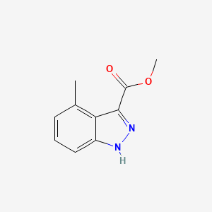 Methyl 4-methyl-1H-indazole-3-carboxylate chemical structure (CAS 1352415-05-4)