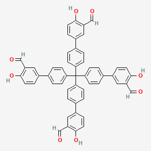 4',4''',4''''',4'''''''-Methanetetrayltetrakis(4-hydroxy-[1,1'-biphenyl]-3-carbaldehyde) chemical structure (CAS 1352578-30-3)