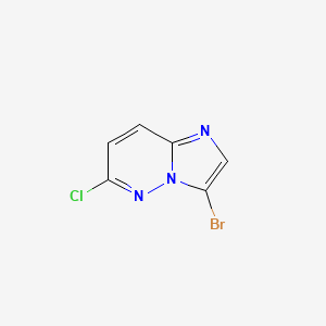 3-Bromo-6-chloroimidazo[1,2-b]pyridazine chemical structure (CAS 13526-66-4)