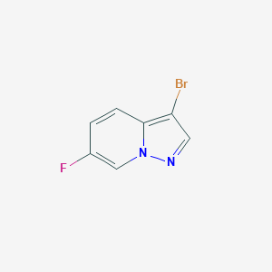 3-Bromo-6-fluoropyrazolo[1,5-a]pyridine chemical structure (CAS 1352625-30-9)