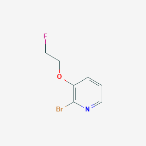 2-Bromo-3-(2-fluoroethoxy)pyridine chemical structure (CAS 1352725-59-7)