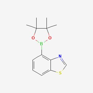 4-(4,4,5,5-Tetramethyl-1,3,2-dioxaborolan-2-yl)benzo[d]thiazole chemical structure (CAS 1352796-64-5)