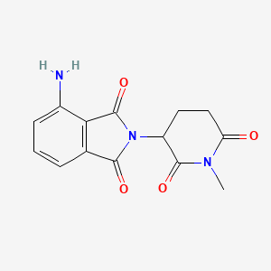 4-Amino-2-(1-methyl-2,6-dioxopiperidin-3-yl)isoindoline-1,3-dione chemical structure (CAS 1352827-50-9)