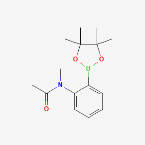N-Methyl-N-(2-(4,4,5,5-tetramethyl-1,3,2-dioxaborolan-2-yl)phenyl)acetamide chemical structure (CAS 1352874-58-8)