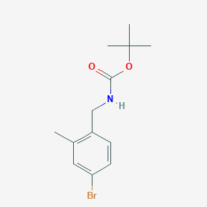tert-Butyl 4-bromo-2-methylbenzylcarbamate chemical structure (CAS 1352896-24-2)