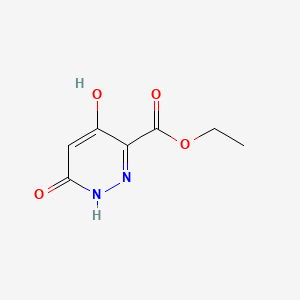 Ethyl 4,6-dihydroxypyridazine-3-carboxylate chemical structure (CAS 1352925-63-3)