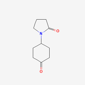 1-(4-Oxocyclohexyl)pyrrolidin-2-one chemical structure (CAS 1352933-85-7)