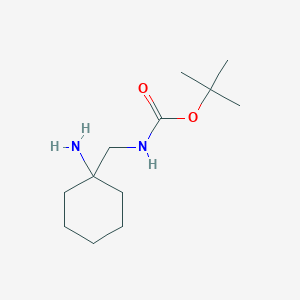 tert-Butyl ((1-aminocyclohexyl)methyl)carbamate chemical structure (CAS 1352999-04-2)