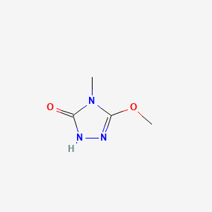 3-Methoxy-4-methyl-1H-1,2,4-triazol-5(4H)-one chemical structure (CAS 135302-13-5)