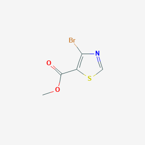 Methyl 4-bromothiazole-5-carboxylate chemical structure (CAS 1353100-73-8)