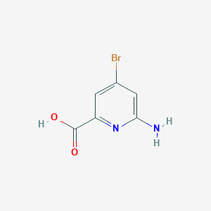 6-Amino-4-bromopicolinic acid chemical structure (CAS 1353101-32-2)