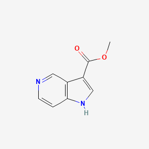 Methyl 1H-pyrrolo[3,2-c]pyridine-3-carboxylate chemical structure (CAS 1353101-49-1)