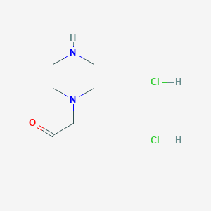 1-Piperazin-1-ylacetone dihydrochloride chemical structure (CAS 1353504-07-0)