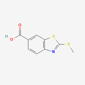 2-(Methylthio)benzo[d]thiazole-6-carboxylic acid chemical structure (CAS 1353505-74-4)