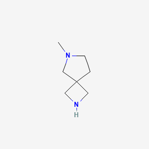 6-Methyl-2,6-diazaspiro[3.4]octane chemical structure (CAS 135380-24-4)