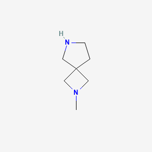 2-Methyl-2,6-diazaspiro[3.4]octane chemical structure (CAS 135380-30-2)