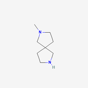 2-Methyl-2,7-diazaspiro[4.4]nonane chemical structure (CAS 135380-53-9)