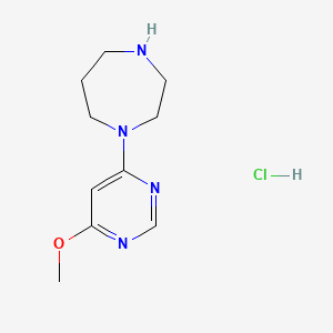 1-(6-Methoxypyrimidin-4-yl)-1,4-diazepane hydrochloride chemical structure (CAS 1353947-26-8)