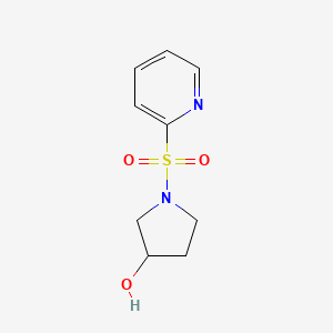 1-(Pyridin-2-ylsulfonyl)pyrrolidin-3-ol chemical structure (CAS 1353947-28-0)