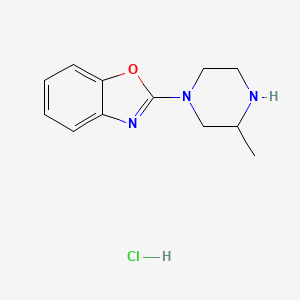 2-(3-Methylpiperazin-1-yl)benzo[d]oxazole hydrochloride chemical structure (CAS 1353948-40-9)