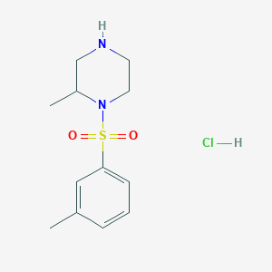 2-Methyl-1-(m-tolylsulfonyl)piperazine hydrochloride chemical structure (CAS 1353951-47-9)