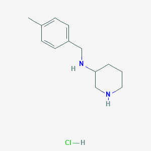 N-(4-Methylbenzyl)piperidin-3-amine hydrochloride chemical structure (CAS 1353955-95-9)