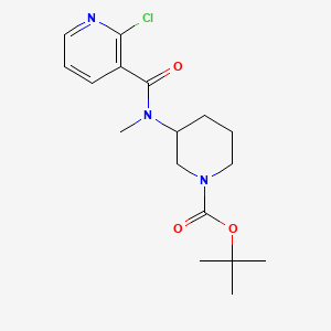tert-Butyl 3-(2-chloro-N-methylnicotinamido)piperidine-1-carboxylate chemical structure (CAS 1353958-32-3)