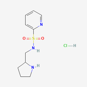 N-(Pyrrolidin-2-ylmethyl)pyridine-2-sulfonamide hydrochloride chemical structure (CAS 1353963-31-1)