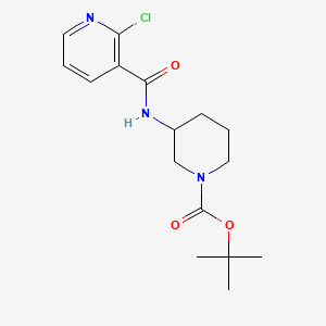 tert-Butyl 3-(2-chloronicotinamido)piperidine-1-carboxylate chemical structure (CAS 1353964-95-0)