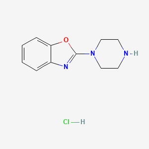 2-(Piperazin-1-yl)benzo[d]oxazole hydrochloride chemical structure (CAS 1353966-05-8)