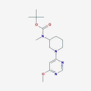 tert-Butyl (1-(6-methoxypyrimidin-4-yl)piperidin-3-yl)(methyl)carbamate chemical structure (CAS 1353966-51-4)