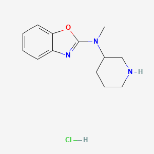 N-Methyl-N-(piperidin-3-yl)benzo[d]oxazol-2-amine hydrochloride chemical structure (CAS 1353971-10-4)
