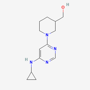 (1-(6-(Cyclopropylamino)pyrimidin-4-yl)piperidin-3-yl)methanol chemical structure (CAS 1353974-14-7)
