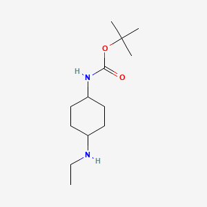 tert-Butyl (4-(ethylamino)cyclohexyl)carbamate chemical structure (CAS 1353981-97-1)